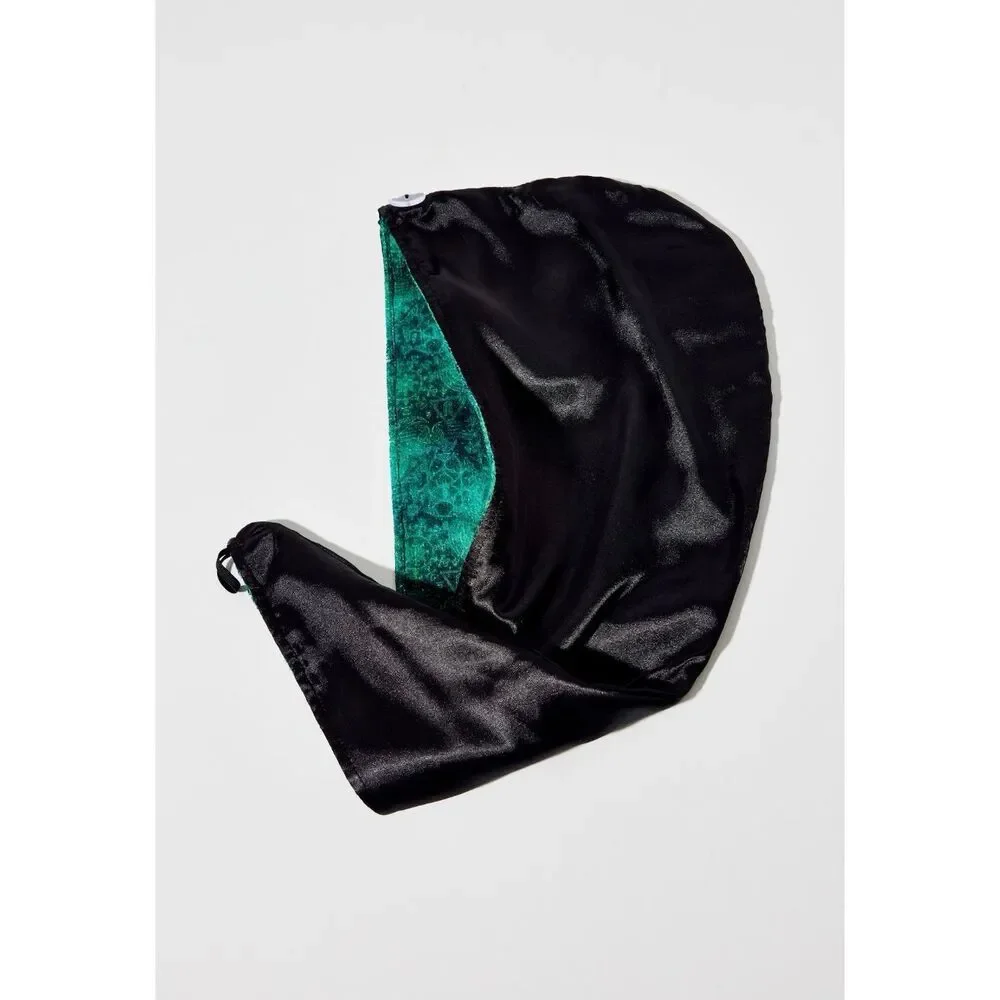 Wicked x Conair 2-in-1 Reversible Microfiber Satin Hair Towel Wrap NWT Elphaba